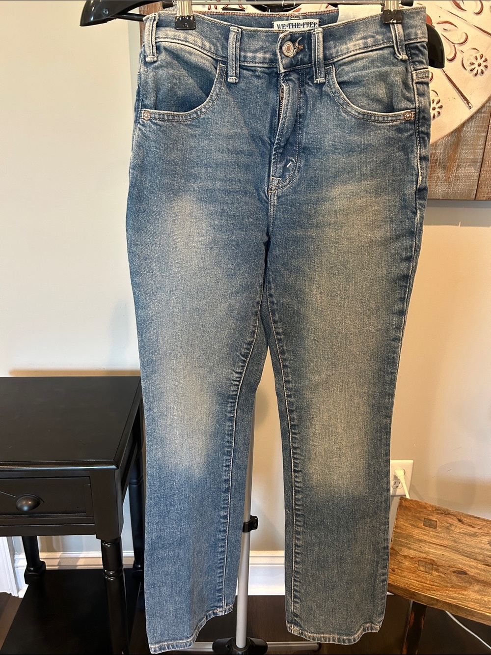 We The Free Women’s Low Maintenance Mid Rise Crop Boot Jeans size 25